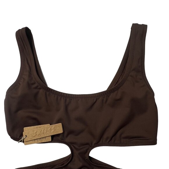 SKIMS Swim Tank Monokini Cocoa XXS - Picture 4 of 11
